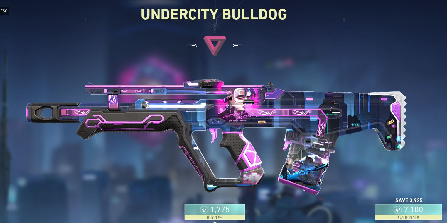 Valorant Undercity Skin Bundle: Undercity Bulldog - zilliongamer