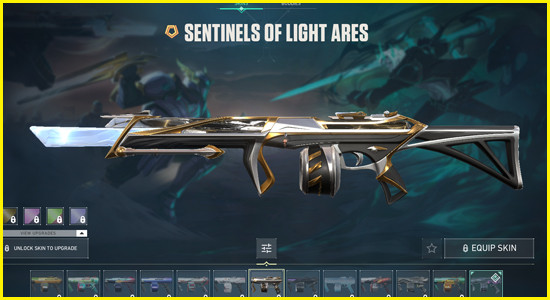 Sentinels of Light Ares Skins Valorant - zilliongamer