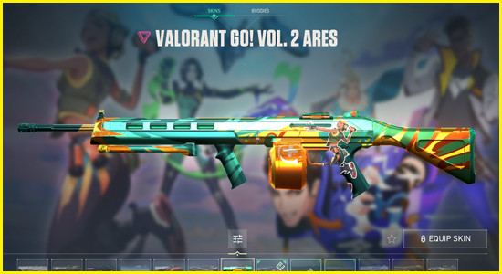 Valorant Go! Vol 2 Ares Skins Valorant - zilliongamer