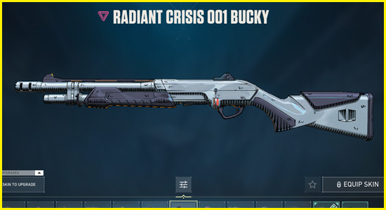 Radiant Crisis 001 Bucky Skin Valorant - zilliongamer