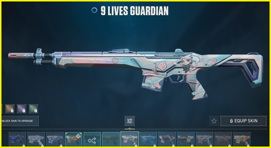9 Lives Guardian Skin in Valorant - zilliongamer