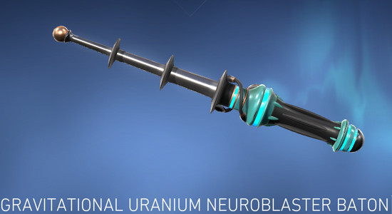 Gravititational Uranium Neuroblaster Baton Knife in Valorant - zilliongamer