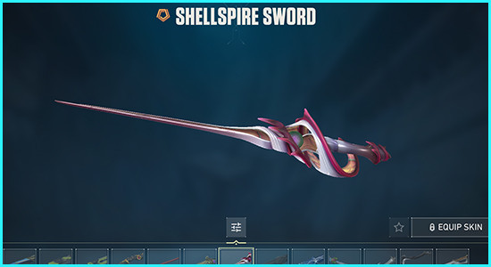 Shellspire Sword Skin Valorant - zilliongamer
