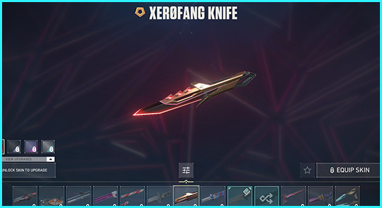 Xerofang Knife Skin Valorant - zilliongamer