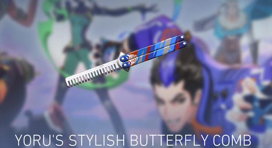 Yoru's Stylish Butterfly Comb Knife in Valorant - zilliongamer