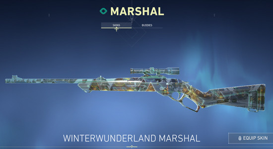 Winterwunderland Marshal in Valorant - zilliongamer