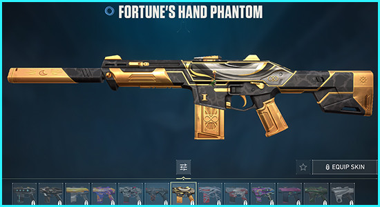 Fortunes Hand Phantom Skin Valorant - zilliongamer