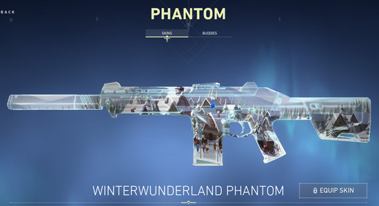 Winterwunderland Phantom in Valorant - zilliongamer