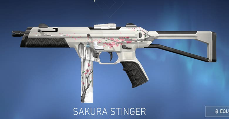 Valorant Stinger Skin: Sakura Stinger - zilliongamer