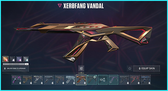 Xerofang Vandal Skin Valorant - zilliongamer