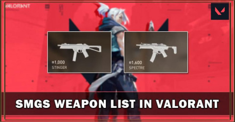 Valorant SMGs Weapon List