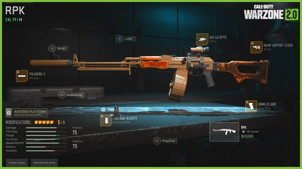 Best RPK Loadout in Warzone 2