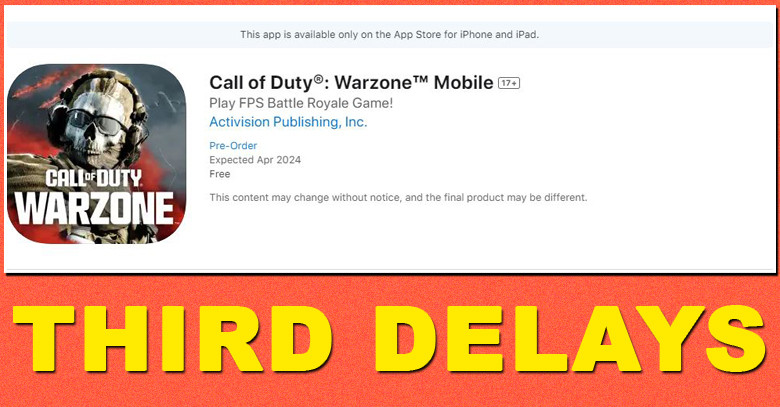Warzone Mobile Release Date Delays for the Third Time