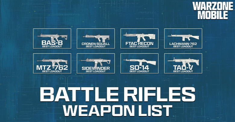 Warzone Mobile Battle Rifles Loadout List (2024)