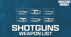 Warzone Mobile Shotgun weapon list