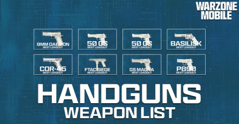 Warzone Mobile Handguns Loadout List (2024) Warzone Mobile Handguns Loadout List (2024)