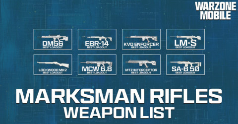 Warzone Mobile Marksman Rifles Loadout List (2024) Warzone Mobile Marksman Rifles Loadout List (2024)