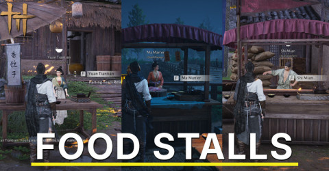 All Food Stall Locations in Where Winds Meet