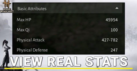 How to View Real Stats in Where Winds Meet