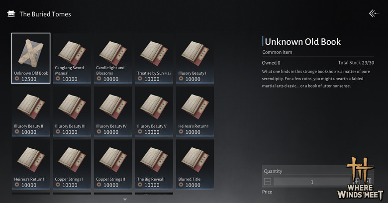 Ni Laoshan Store | Where Winds Meet Where Winds Meet Ni Laoshan The Buried Tomes store