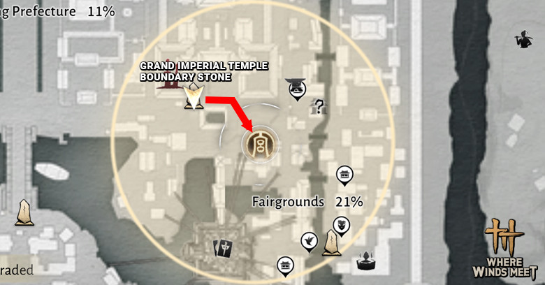 Where Winds Meet Cao Sheng Location Map Exact location of where is Chao Sheng in Where Winds Meet - zilliongamer