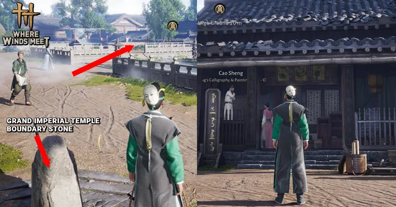 Where Winds Meet Cao Sheng Location Exact location of Cao Sheng in the world - zilliongamer