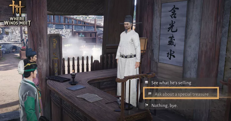 Second interacting with Cao Sheng | Where Winds Meet Second interacting with Cao Sheng | Where Winds Meet - zilliongamer