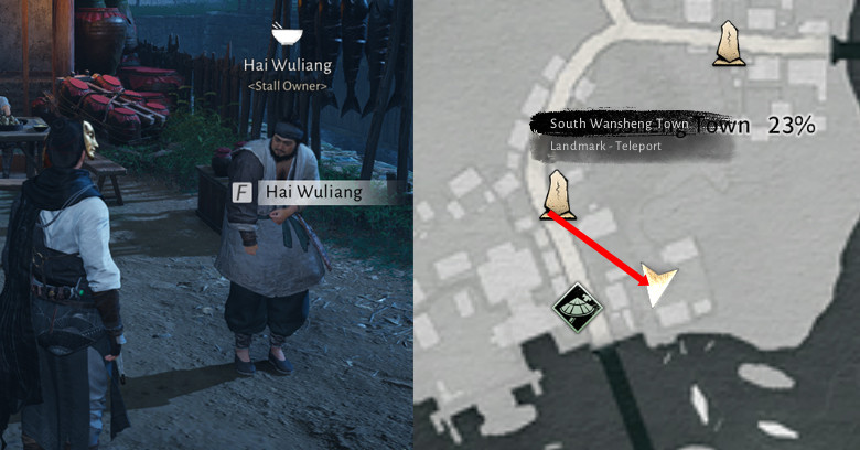 WWM Hai Wuliang Food Stall Location Hai Wuliang food stall location in Where Winds Meet.