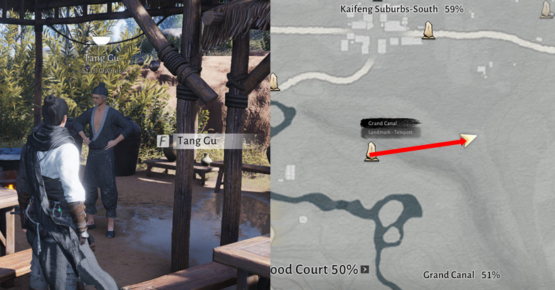 WWM Tang Gu Food Stall Location Tang Gu food stall location in Where Winds Meet.