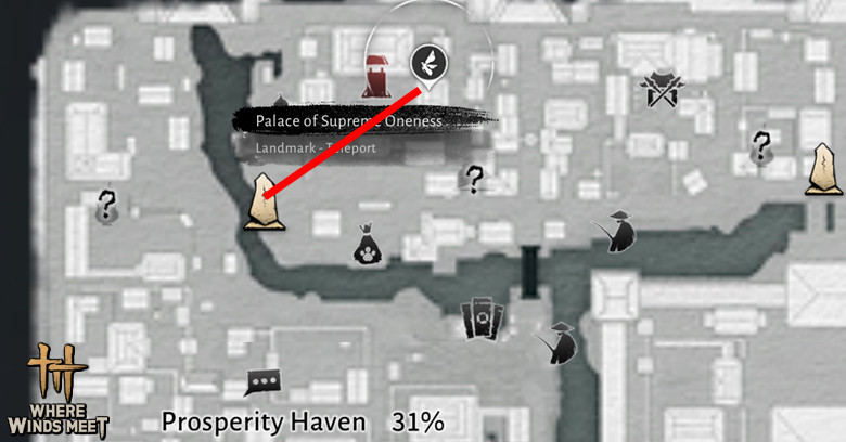 Bai Ji Location | Where Winds Meet Location of Bai Ji Exchange store in Where Winds Meet