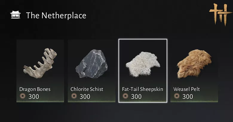 Every item the Netherplace sells in Where Winds Meet