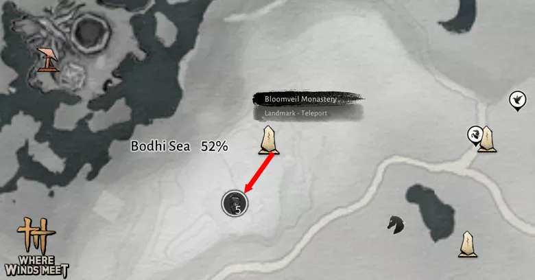 My route #2 of farming Ointment in Where Winds Meet