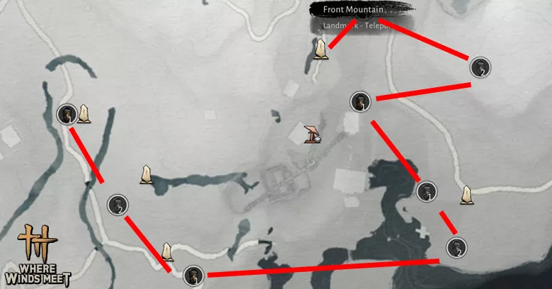 My route #3 of farming Ointment in Where Winds Meet