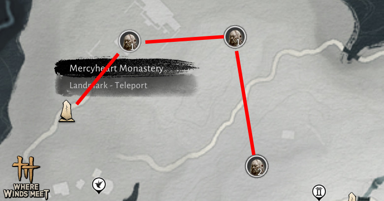 My route #3 of farming Liquor in Where Winds Meet