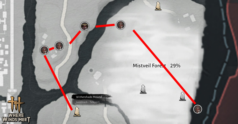 My route #3 of farming Lock in Where Winds Meet