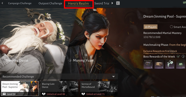 Hero's Realm | Where Winds Meet Hero's Realm | Where Winds Meet - zilliongamer