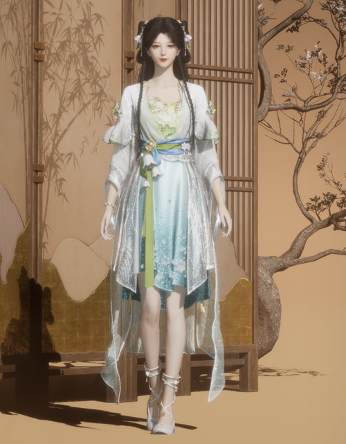 Blossom Tears (W) | Where Winds Meet Where Winds Meet Blossom Tears female outfit.