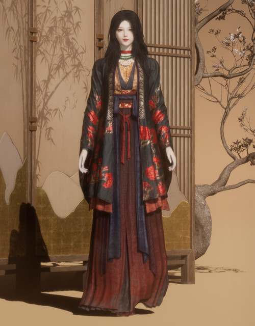 Chasing Red (W) | Where Winds Meet Where Winds Meet Chasing Red female outfit.