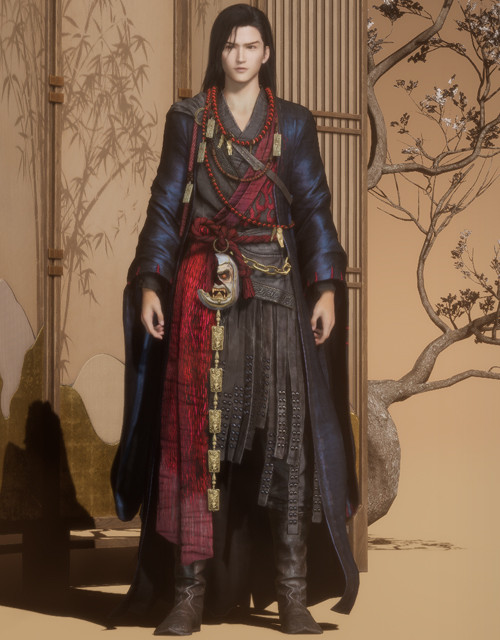 Chasing Red (M) | Where Winds Meet Where Winds Meet Chasing Red male outfit.