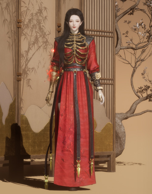 Crimson Sand (W) | Where Winds Meet Where Winds Meet Crimson Sand female outfit.