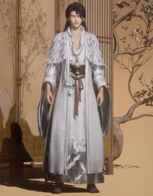 Divine Feathers (M) | Where Winds Meet Where Winds Meet Divine Feathers male outfit.