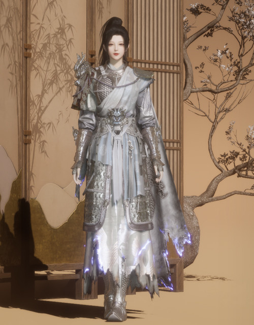 Where Winds Meet Dragon Protector female outfit.