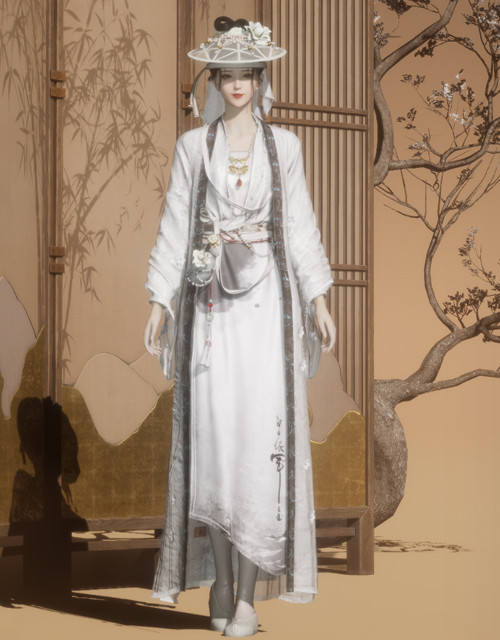 Elegy of Petals (W) | Where Winds Meet Where Winds Meet Elegy of Petals Female outfit.