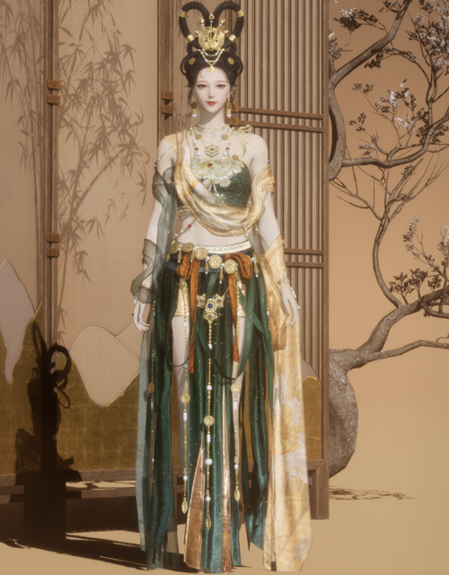 Ephemeral Bloom (W) | Where Winds Meet Where Winds Meet Ephemeral Bloom female outfit.