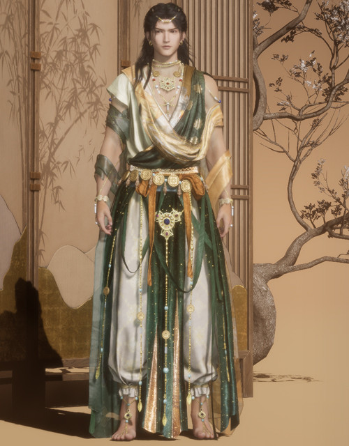 Ephemeral Bloom (M) | Where Winds Meet Where Winds Meet Ephemeral Bloom male outfit.