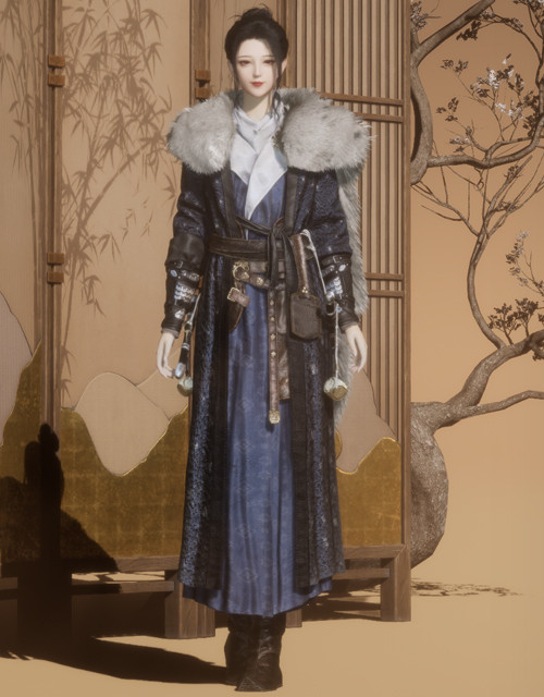 Heavenly Frost (W) | Where Winds Meet Where Winds Meet Heavenly Frost female outfit.