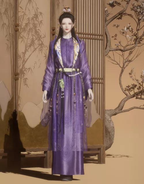 Where Winds Meet Lilac Reverie Female outfit.