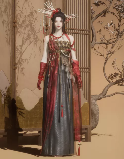 Southern Whispers (W) | Where Winds Meet Where Winds Meet Southern Whispers female outfit.