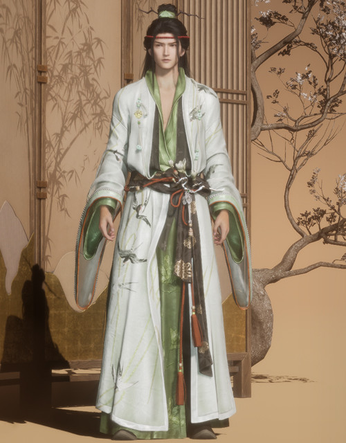 Twin Shallows (M) | Where Winds Meet Where Winds Meet Twin Shallows male outfit.