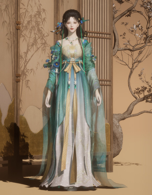 Willow Breeze (W) | Where Winds Meet Where Winds Meet Willow Breeze female outfit.